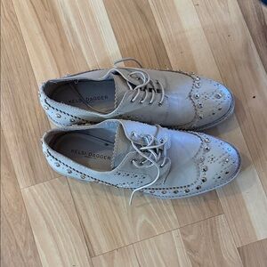Kelsi Dagger Tan Studded Men's Oxfords